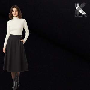 ผ้ากระโปรงสีพื้นดีไซน์ใหม่สำหรับผู้หญิง ผ้าฝ้ายทอ 100% เทคนิคการทอแบบ Eco PAPER TOUCH สำหรับใช้ทำเสื้อผ้า - Product Image 2