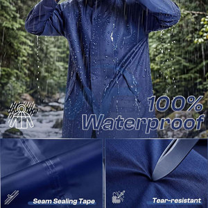 Premium Quality <b>Rain</b> <b>Coat</b> For <b>Men</b> Lightweight Waterproof Hooded Outdoor <b>Rain</b> Wear Custom Logo Casual Travel Jacket - Product Image 2