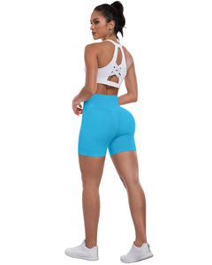 Butt Lifting Shorts For Women Workout Gym Biker Shorts High Waisted Tummy Control Running Sports Yoga <b>Booty</b> Scrunch Butt Shorts - Product Image 2