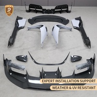 Untuk Ferrari SF90 Stradale Spider 2019 Model mobil Facelift mmy gaya Body Kit depan bibir rok sisi Fender Hood cermin penutup