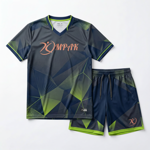 Wholesale Custom Ruby Red <b>Paint</b> Splatter Volleyball Shirt And Shorts <b>Set</b> OEM Lightweight Team Uniform Sublimation Activewear - Product Image 1