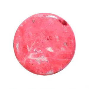 100% Naturel Rose Thulite Multi Forme Cabochon Gemme 58.5 Ct 32X32X5mm IK-223 Troisième Partie Certifié Pendentif Anneau Gemme - Product Image 2