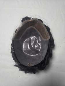 Perruque Lace Front en Cheveux Humains, Bonnet de Remplacement Léger à Ondulations Profondes, Adapté à Toutes les Teintes de Peau, Noir Naturel, Taille 9x11, pour Femme, Usage Quotidien - Product Image 1