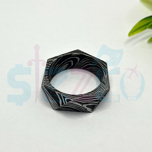 Hot Selling Handmade Damascus Steel <b>Ring</b> for Men Women Wedding Band Fashion Party <b>Ring</b> Custom Latest Design OEM Supplier - Product Image 2