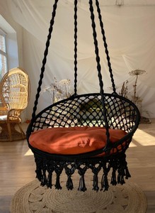 Macrame hanging <b>swing</b> chair, Indoor <b>hammock</b> chair , Macrame Hanging chair , Indoor <b>swing</b> - Product Image 3