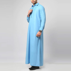 Thobe émirati de luxe noir, Kandura traditionnel, vêtement arabe élégant pour homme, Jubba douce et respirante, thobe/thawb moderne - Product Image 3