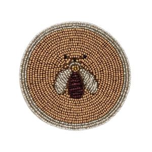 Posavasos hecho a mano Taurus con cuentas Cuentas de vidrio al por mayor posavasos de diseño con cuentas personalizadas de fábrica de posavasos hechos a mano de La India - Product Image 6