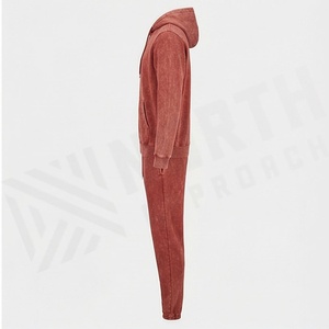 Chándal con Diseño Personalizado OEM, Lavado Ácido, Algodón Orgánico, Ropa Deportiva Urbana para Hombre, Estampado, Invierno, Gimnasio, Running, Color Personalizado - Product Image 3