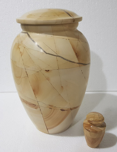 Solid Marble Adult Cremation Urn for Human Ashes Funeral <b>Memorial</b> with Keepsake Urn Set Decorative <b>Stone</b> Ash Holder Wholesale - Product Image 1