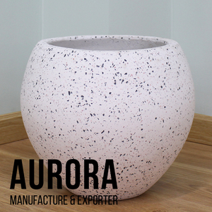 Pots et jardinières décoratifs en béton et ciment pour la maison et le jardin, pots en céramique du Vietnam avec impression de logo gratuite - Product Image 4