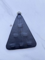 Op maat gemaakte handgemaakte messing echt rundleer luxe sjaal- en doekhouder wandhaak keukenhanddoekorganizer hangend