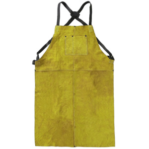 Heavy Duty Durable Brown Color Cowhide Split <b>Leather</b> Welding Bib <b>Apron</b> Fire Resistant Workwear for Welders <b>Aprons</b> - Product Image 2