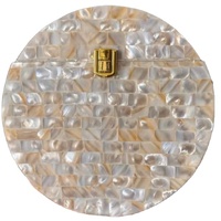 Tas Selempang Bohemian Resin Mosaik Iridescent Rantai Emas Elegan Buatan Tangan Tahan Air Aksesori Pengantin Untuk Musim Panas Gugur