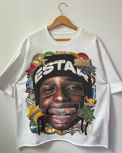 T-shirts pour hommes personnalisés, lavables, coupe oversize, imprimés en 3D, effet vintage, 100% coton, grammage lourd, séchage rapide, impression photo sur le devant - Product Image 1
