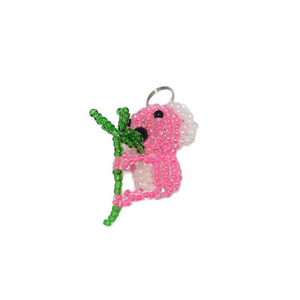 Sloth Crystal Beaded Finish Huggie Fresh and <b>Sweet</b> Beaded Hand-woven Finished Product Cartoon Car Pendant Hanging - Product Image 5