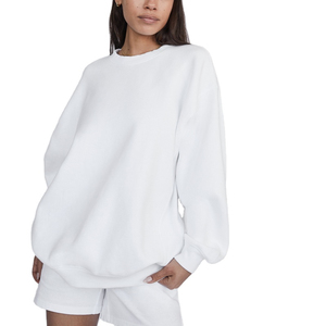 Camisetas de Felpa para Mujer, Talla Grande, 100% Algodón, Estilo Urbano, Moda Primavera, Precio de Fábrica, Venta al Por Mayor - Product Image 1