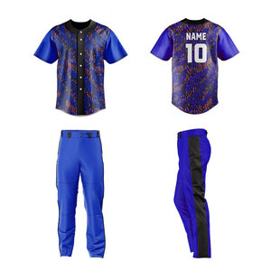 Nouvelle conception 2025 – Ensemble de maillots de baseball personnalisés par sublimation, respirants, vente en gros OEM - Product Image 5