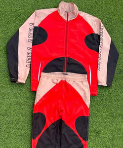 Chándal de nailon de alta calidad para hombre, conjunto de ropa de abrigo con logotipo personalizado, cortavientos de invierno, Color de contraste, Unisex para las estaciones de verano e invierno - Product Image 3