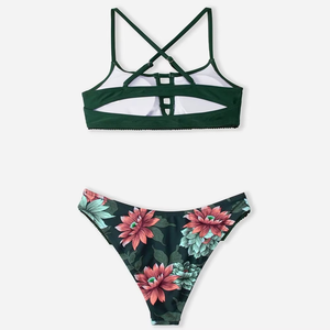 Best Quality Custom Made Women Tankini Set 1 Piece Heavy Duty Spandex/Polyester Breathable Fitness Wear - Product Image 6