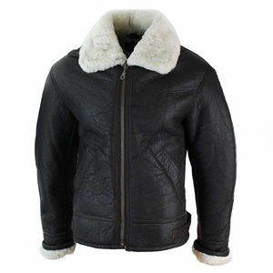 2026 New Arrive <b>Mens</b> Leather <b>Fur</b> <b>Jacket</b> Luxury Winter Fashion High Quality Export Supplier Custom Logo Branding - Product Image 4