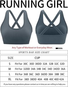 Women's Quick Dry Compression Sports <b>Bra</b> with Ergonomic <b>Racerback</b> Design for Professional Fitness Training and High Intensity - Product Image 4
