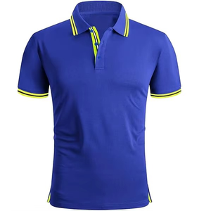 Camisas Polo para Hombre de Secado Rápido, con Logotipo Personalizado al por Mayor, 100% Algodón, Tejido de Poliéster Transpirable, Patrón Sólido Bordado - Product Image 1