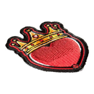 High Quality Custom Woven Embroidery Patch Iron-On Sew-On Badge Flower Heart Designs for Clothing Shoes Gifts School Uniforms - Product Image 2