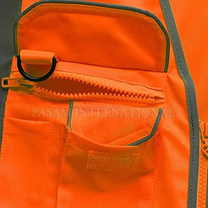 Gilet de sécurité de style nouveau pour usage extérieur, col en V, faible MOQ, gilet de sécurité personnalisé, gilet de sécurité réfléchissant - Product Image 4