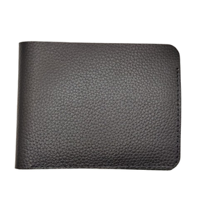 Portefeuille fin pour homme de haute qualité avec protection RFID, en cuir véritable, pliage court, doublure en polyester, vente en gros OEM - Product Image 6