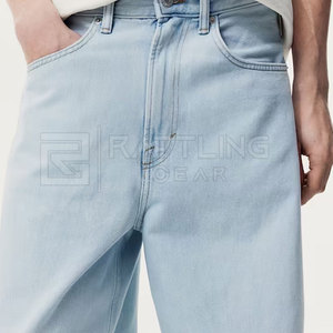 High Quality Casual Wear <b>Men</b> Baggy <b>Jeans</b> Solid Color Top Selling <b>Men</b> Baggy <b>Jeans</b> for Adults - Product Image 2