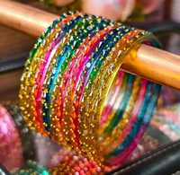 Bracelets et joncs empilables en acier inoxydable style bohème cachemire pour femme, couleur rose, ensemble de bijoux de mariage