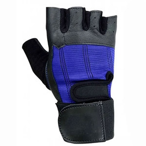 Gants de musculation demi-doigts antidérapants unisexe en tissu tissé à enfiler pour la gym et le fitness - Product Image 4