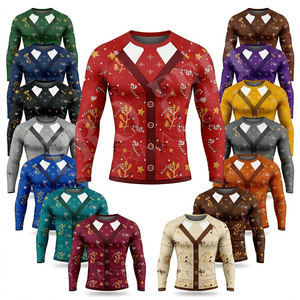 เสื้อจักรยานสำหรับกิจกรรมกลางแจ้งแบบสวมใส่สบาย สีแดงสั่งทำพิเศษ แขนสั้น ชุดกีฬาสำหรับปั่นจักรยาน เสื้อคอมเพรสชั่นประสิทธิภาพสูง - Product Image 1
