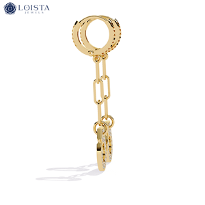 Boucles d'oreilles en diamant cultivé en laboratoire, taille brillant rond, style classique, bijoux de mariage pour femmes, certifiées IGI - Product Image 2