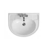 Ensemble WC mural monobloc en céramique moderne, chasse d'eau cyclonique, facile à nettoyer, siphon en P/S, pour villa, salle de bain, cuisine, école, hôtel