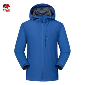 แจ็คเก็ตซอฟต์เชลล์แบบสั่งทำพิเศษสำหรับผู้ชาย ยี่ห้อ Ryan Pro Gear ผ้าระบายอากาศดี ปิดด้วยซิป พร้อมโลโก้แบบสั่งทำ - Product Image 5