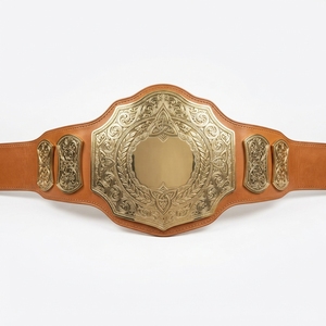 Custom Boxing Championship <b>Belt</b> Personalized Sports Award <b>Belt</b> Premium Metal Plates Leather Strap Engraved Name Logo Design - Product Image 2