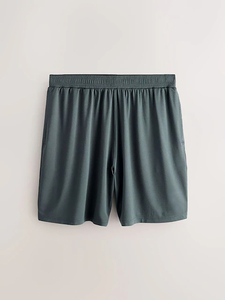 Pantalones Cortos Bermuda de Poliéster para Hombre, de Color Sólido, de Secado Rápido, Cintura Elástica, Tejido de Punto, Casuales, Deportivos, de Longitud Media - Product Image 4
