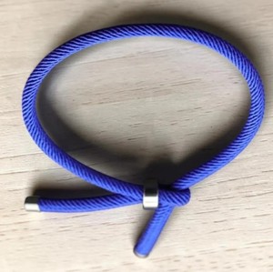 Minimalist Rope Bracelet Adjustable Cord Bracelet for <b>Men</b> Women Stainless Steel Simple Couple Gift - Product Image 2