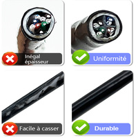 Câble LAN extérieur Kico CAT6 SFTP 305m, gaine LDPE étanche, 8 conducteurs solides CCA, certifié ISO/CE/RoHS, modèle 4 paires X603