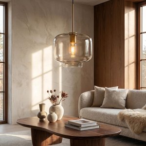 Lampe suspendue pour la décoration de la maison, luminaires en métal, lustre moderne, lampe suspendue en verre et métal pour restaurant - Product Image 4