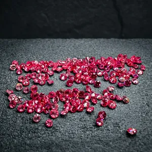 Diamante de Corte Sencillo, Color Rosa Oscuro Fantasía, Cultivado en Laboratorio CVD, Diamante Suelto de 2.20mm/2.30mm, Corte Brillante, VS2-VS1, Certificado IGI, Maharashtra - Product Image 1