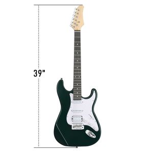 Kit Chitarra Elettrica KST Elegante HSS per Principianti con Amplificatore da 5W, Borsa, Corde Verdi, Fasce Laterali in Acero e Tracolla Elegante - Product Image 2