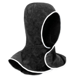 Casque de soudeur en cuir de vachette fendu avec protection du cou pour la sécurité du soudage - Product Image 3