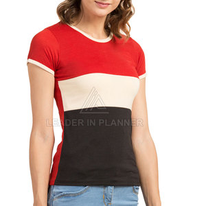 เสื้อยืดผู้หญิงผ้าฝ้ายแห้งเร็ว ระบายอากาศดี ออกแบบโลโก้ได้ตามต้องการ คุณภาพสูงใหม่ สไตล์ลำลอง - Product Image 3