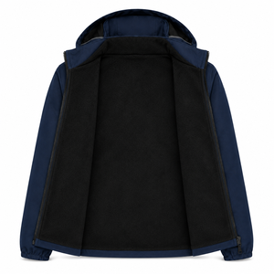 Wholesale Men's <b>Waterproof</b> Softshell Jacket Hooded Windproof Polar Fleece Lined Outdoor <b>Winter</b> <b>Coat</b> With Custom Logo Service - Product Image 4