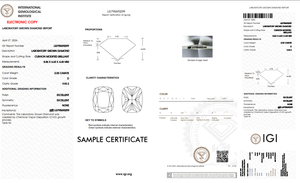 Anillos de Compromiso y Boda con Diamantes Cultivados en Laboratorio, Corte Cojín de 1-3 CT, Certificados por IGI, Chapados en Oro de 14K y Rodio, Anillos para Mujer de la India - Product Image 6
