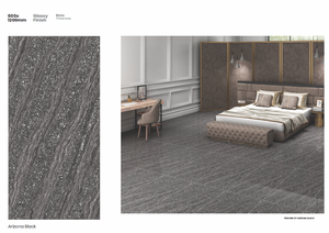 Azulejos de Cerámica de Porcelana Brillante de Estilo Moderno de 600*1200 mm, 8 mm de Grosor, <0.5% de Absorción de Agua, para Paredes Interiores de Villas y Salas de Estar - Product Image 6