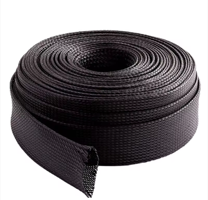 Gaine tressée en nylon 6 mm extensible, flexible et résistante à l'usure pour la gestion des câbles – Protection des câbles - Product Image 3