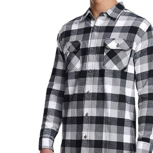 Camisa de franela gruesa de manga larga para hombre, camisa informal a cuadros, de alta calidad - Product Image 4